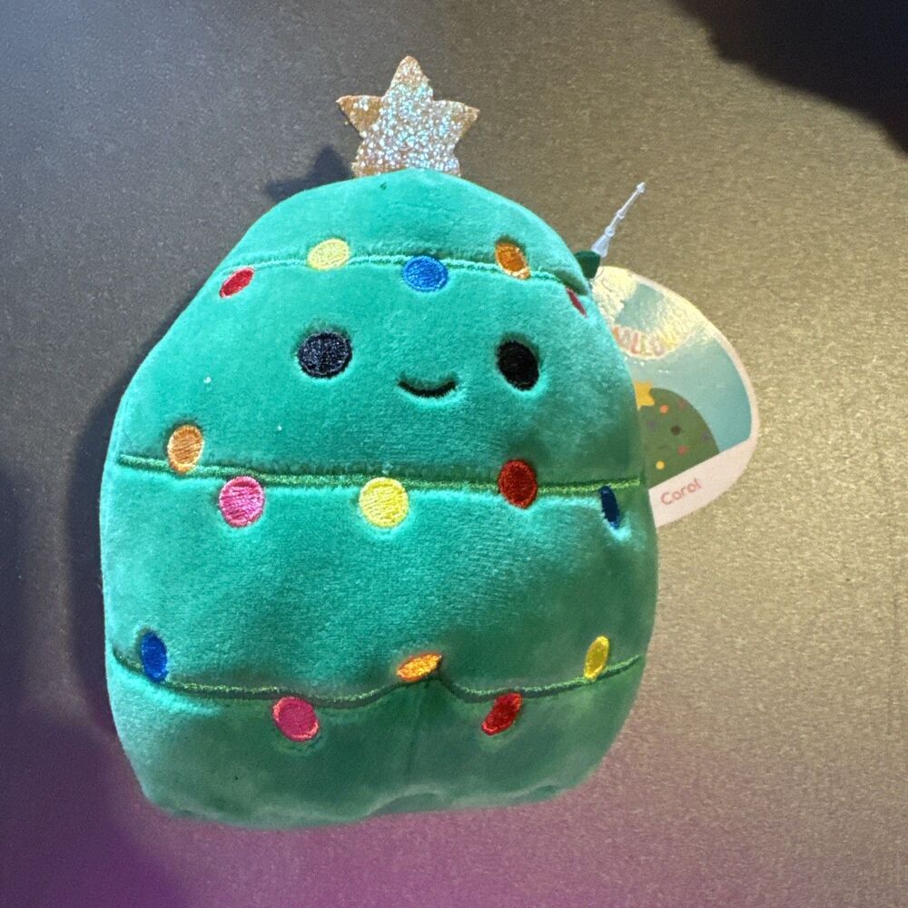Squishmallow 5” Mini Holiday 2025 CAROL The Christmas Tree Cute Face NEW